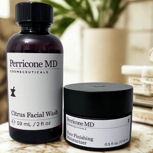 Perricone MD Citrus Facial Wash + Face Finishing Moisturizer Set Luxury Skincare